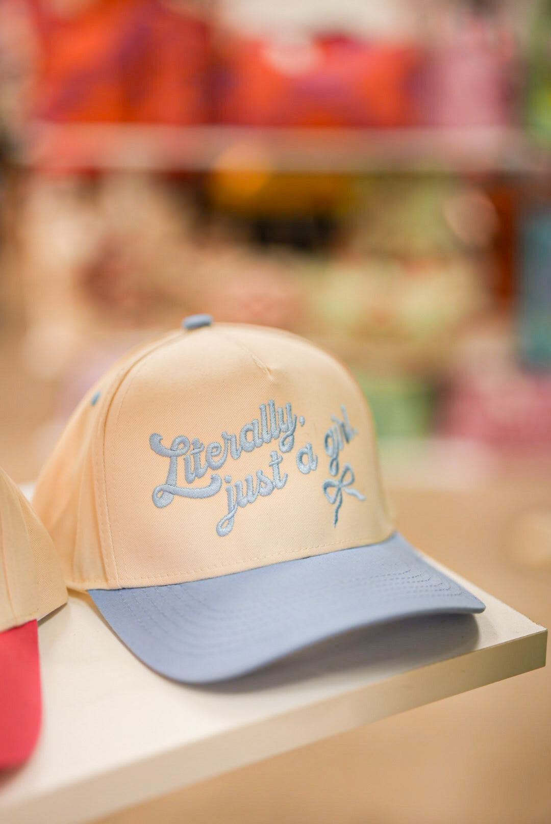 LITERALLY JUST A GIRL CANVAS CAP