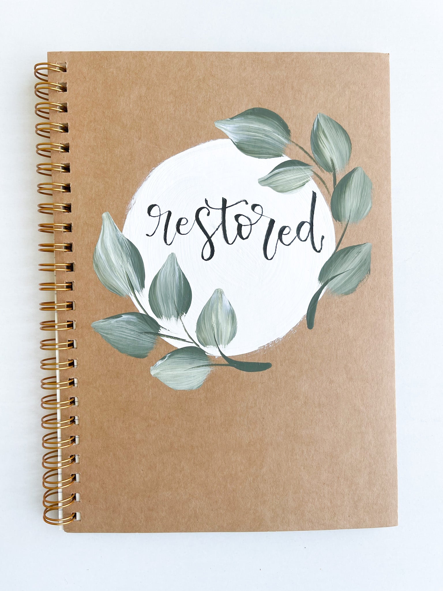Restored, Hand-Painted Spiral Bound Journal