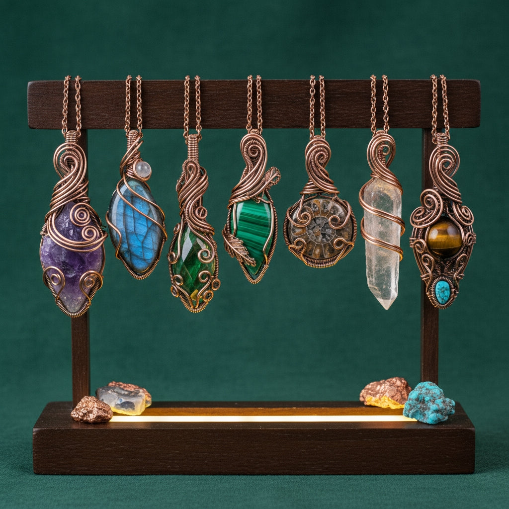 iamevibez Wire Wrapped Necklace