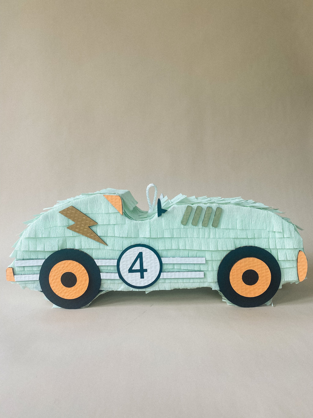 🏁 Vintage Race Car Piñata – Handmade Classic Car Piñata for Racing Parties & Car-Themed Birthdays