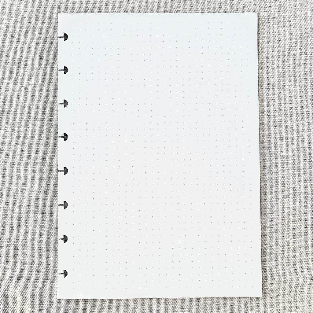 Dot Grid Discbound Notebook Insert - A5 - Dot Grid - Fountain Pen Friendly Paper