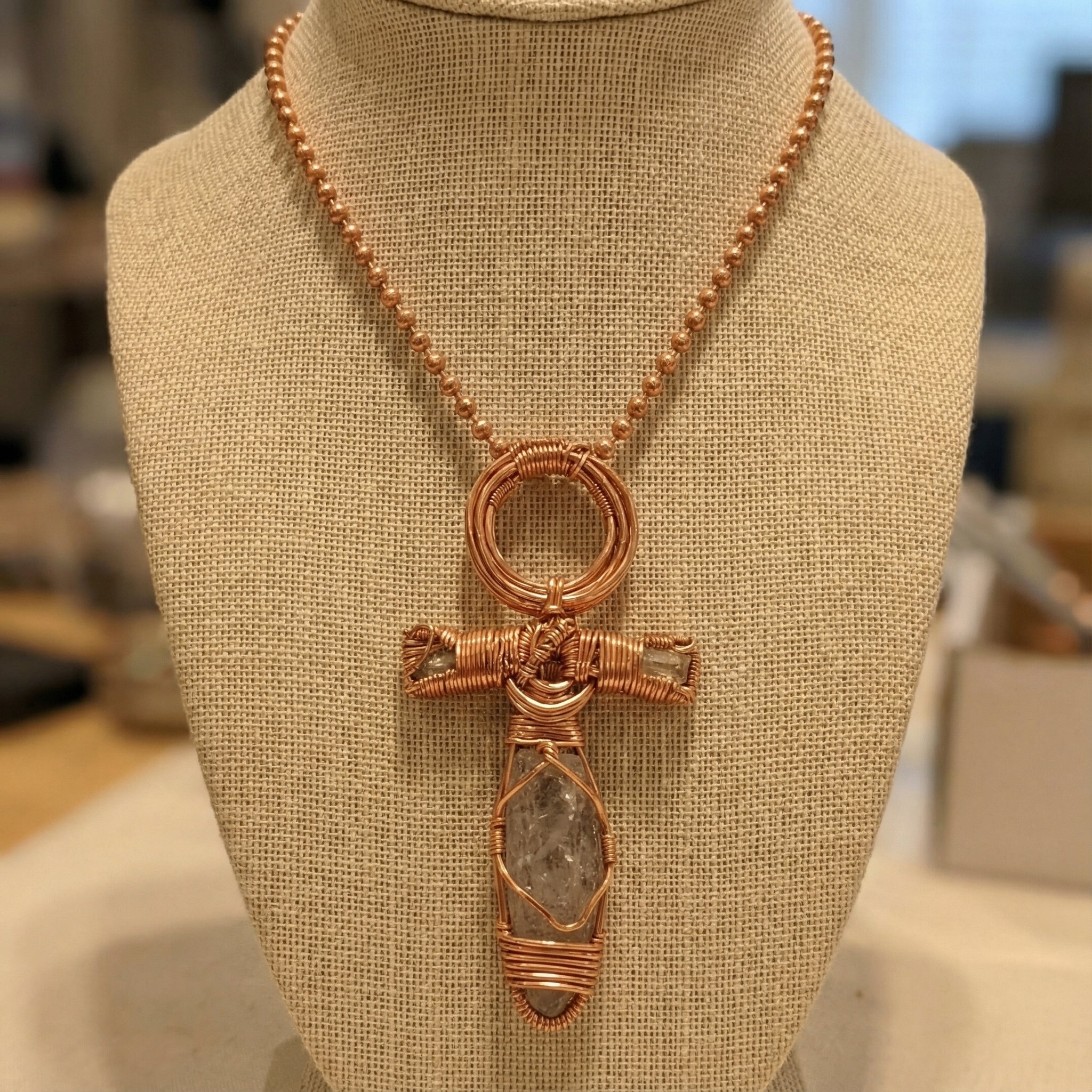 Copper Ankh Necklace