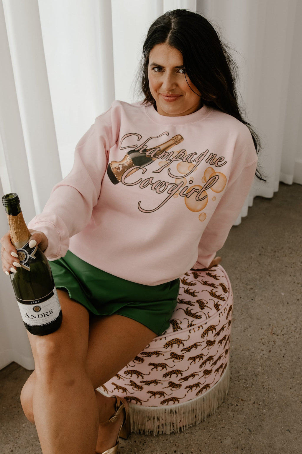 GINA CHAMPAGNE COWGIRL TEE