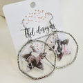 Acrylic Star Hoops