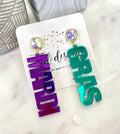Iridescent Acrylic Mardi Gras