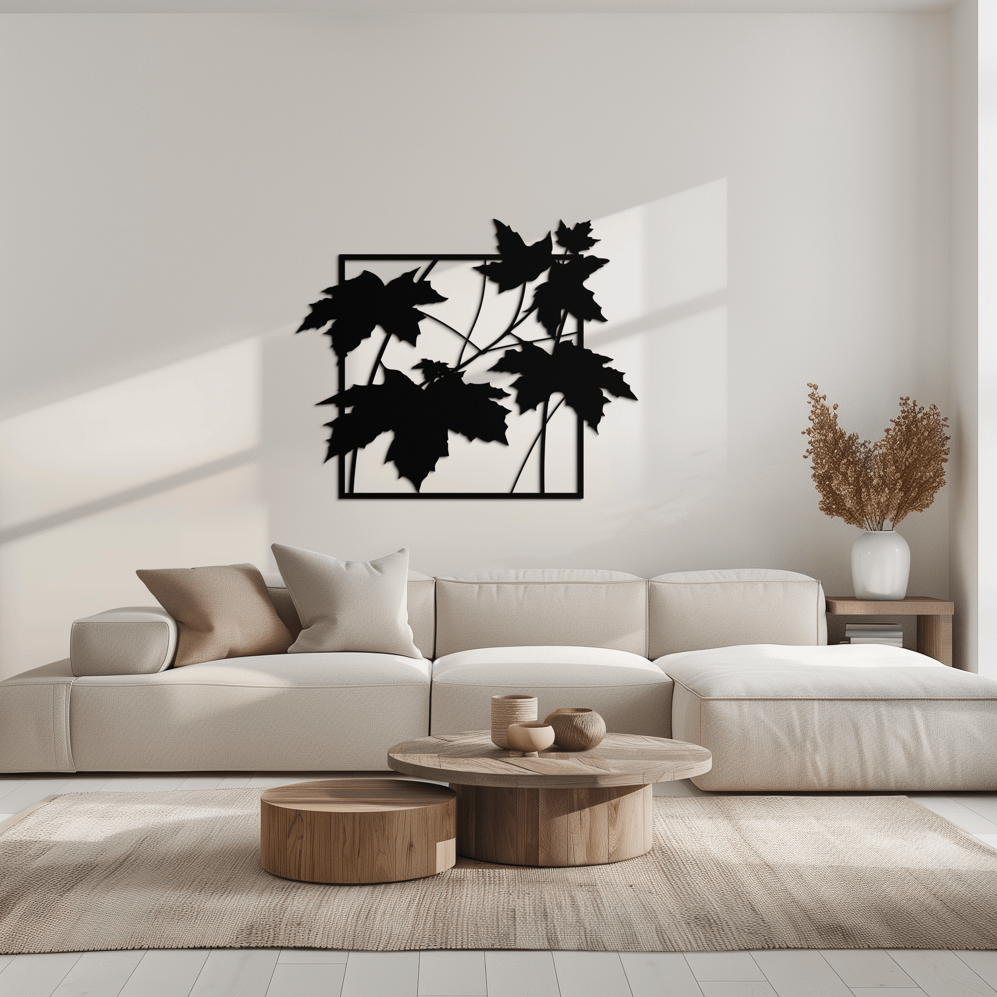 Maple Leaf Metal Wall Art - Steel Wall Decor for Home and Office - KAF012