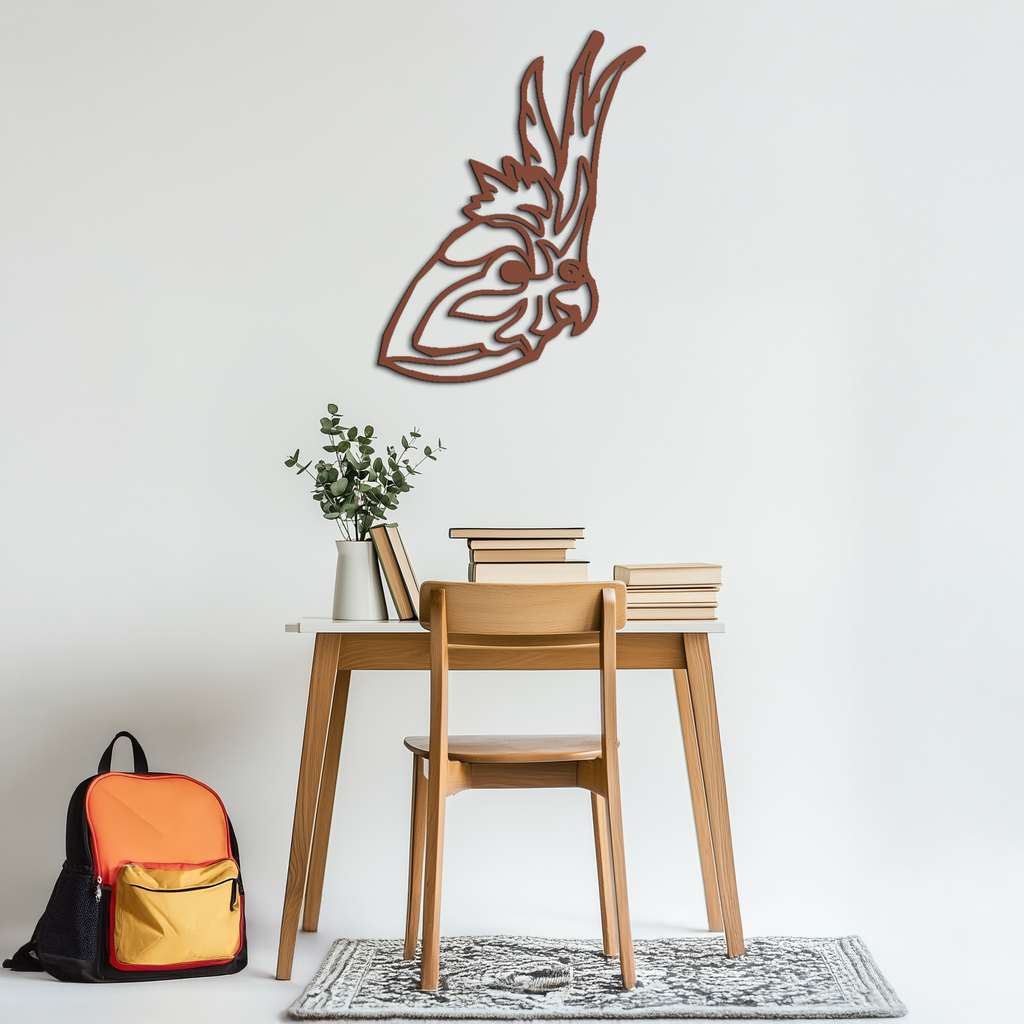Rooster Metal Wall Art - Modern Farmhouse Steel Decor - KAF037
