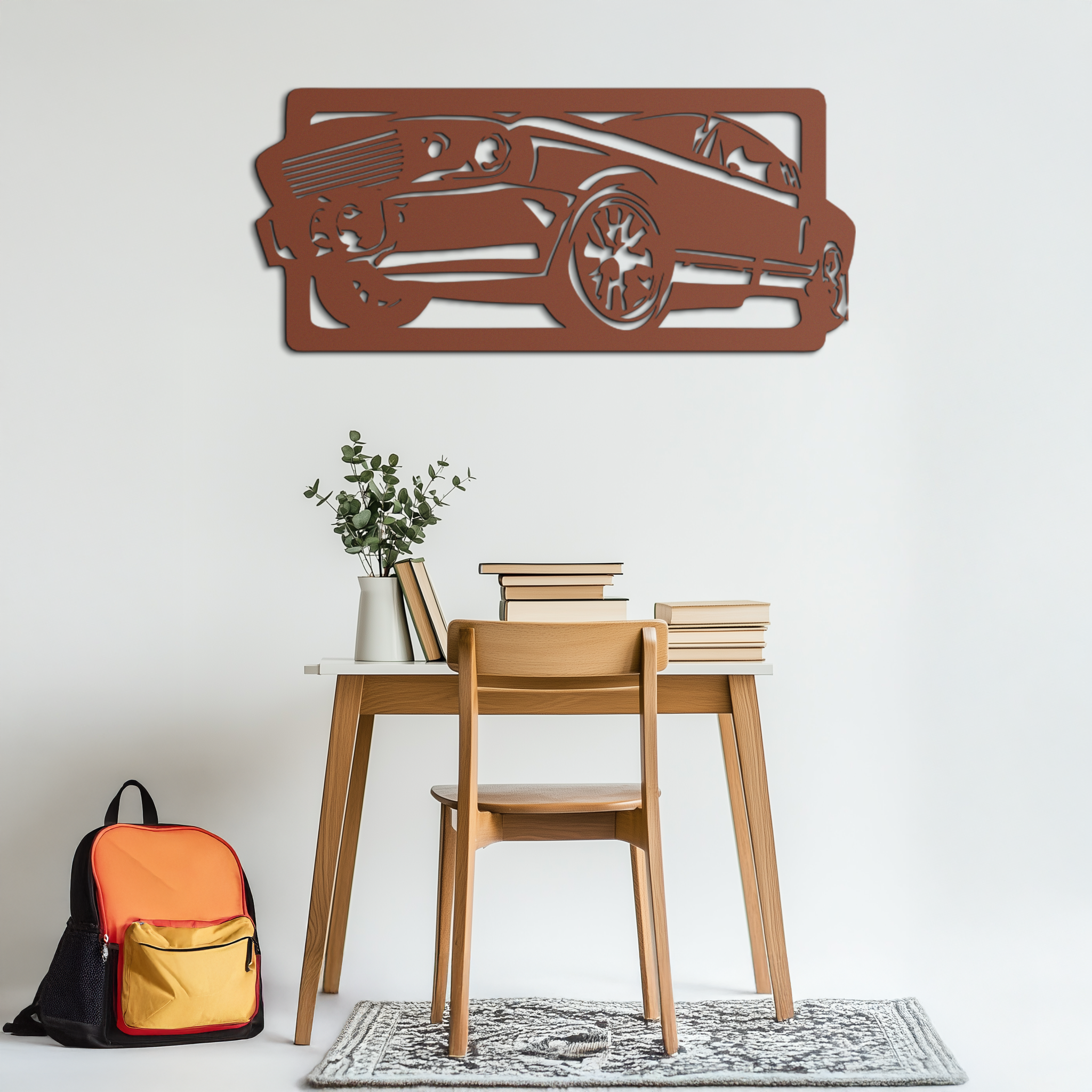 Classic Muscle Car Metal Wall Art - Vintage Automotive Decor - KAF061