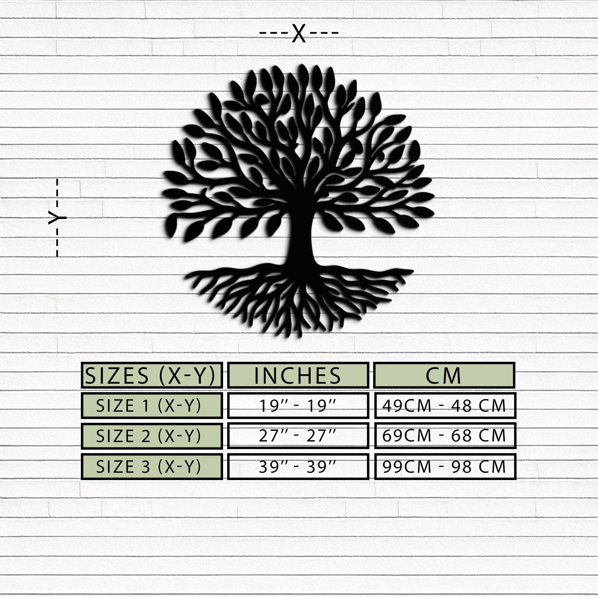Tree of Life Metal Wall Art - Modern Steel Nature-Inspired Decor - KAF112