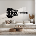 Sunset Guitar Metal Wall Art - Nature-Inspired Music Decor- KAF261