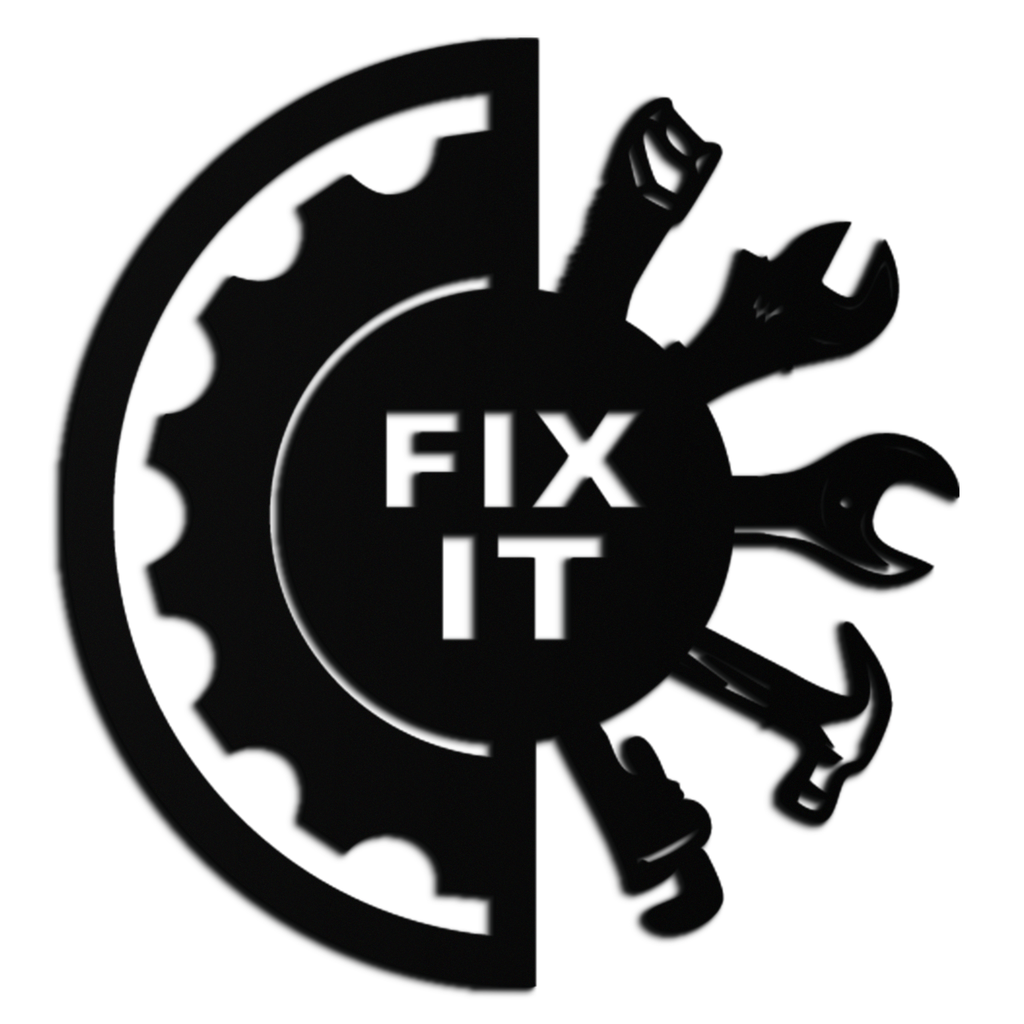 Fix It Tools Metal Wall Art – Industrial Gear & Hand Tools Silhouette Black Steel Decor for Garage or Workshop- KAF419