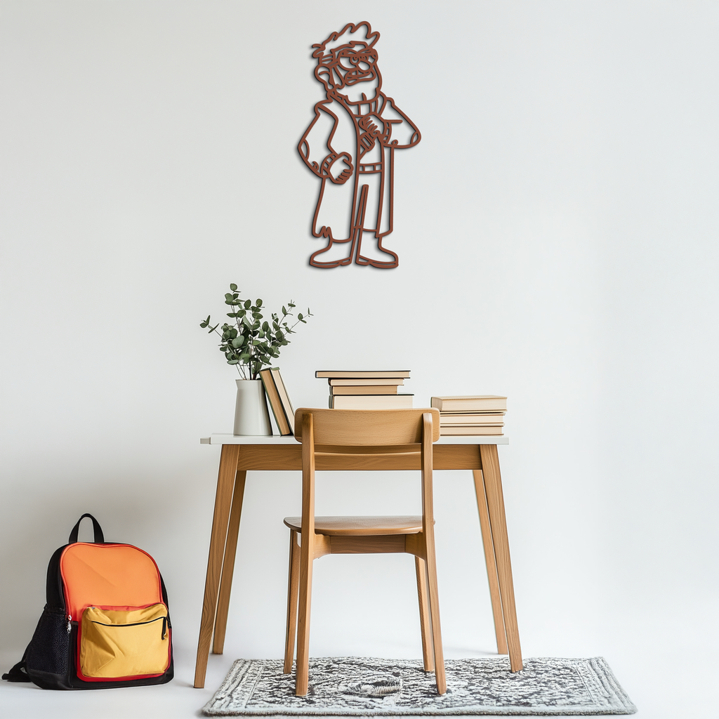 Stanford Pines Metal Wall Art – Gravity Falls-Inspired Silhouette for Fans- KAF664
