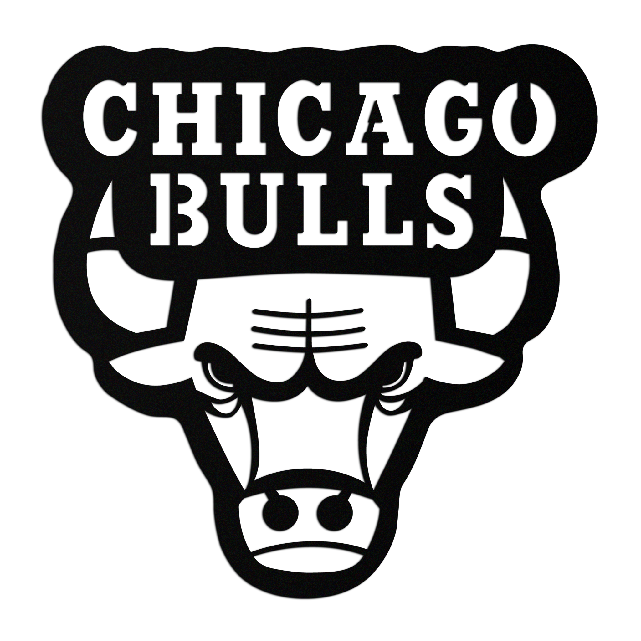 Chicago Bulls Logo Metal Wall Art – Iconic NBA Team Emblem for Sports Fans- KAF672