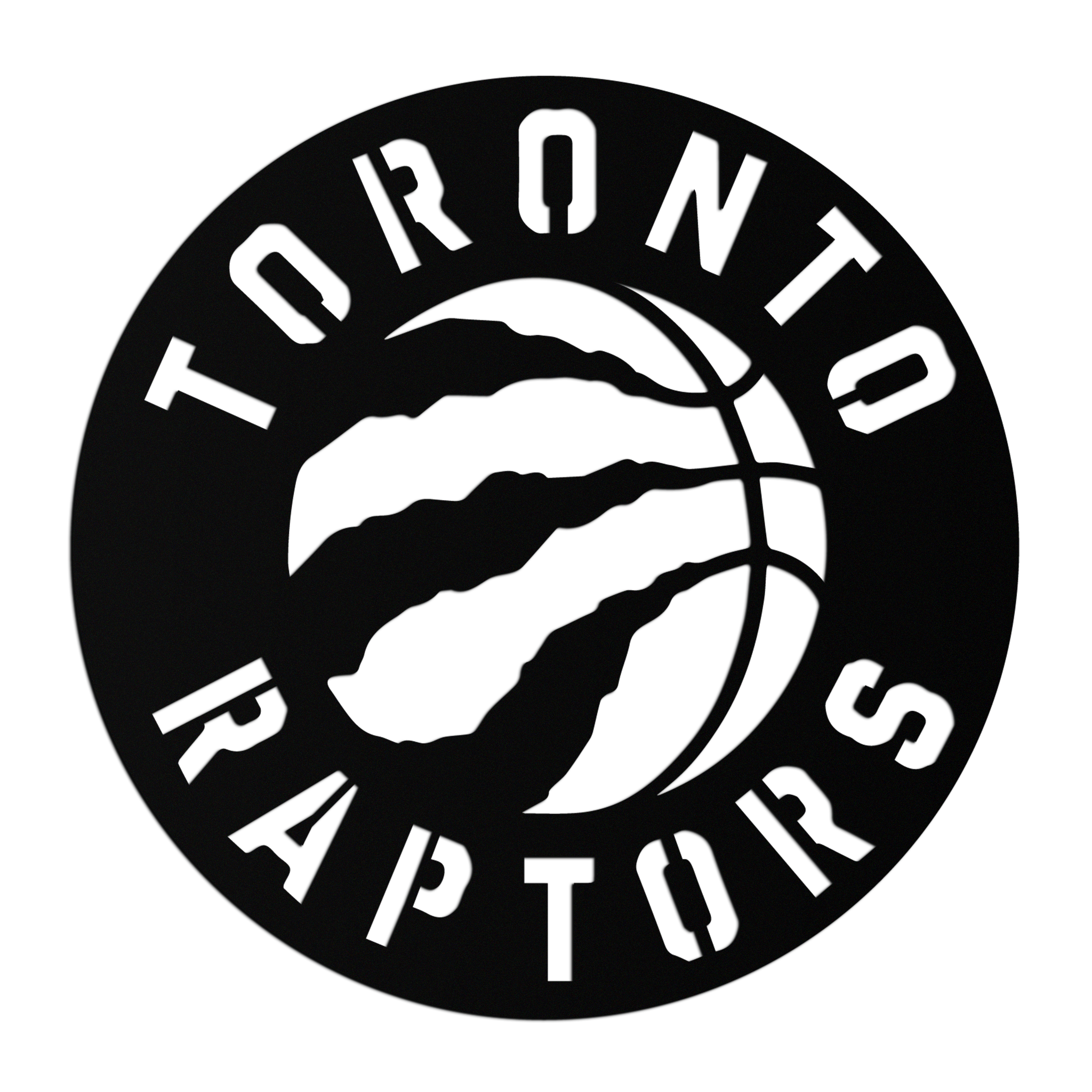 Toronto Raptors Logo Metal Wall Art – Bold Basketball Emblem for Sports Fans- KAF678