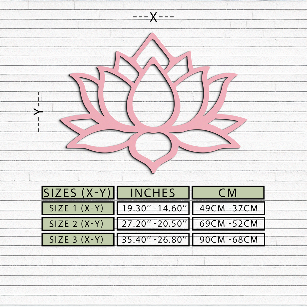 Lotus Flower Silhouette Metal Wall Art – Spiritual Nature-Inspired Design - KAFGP052