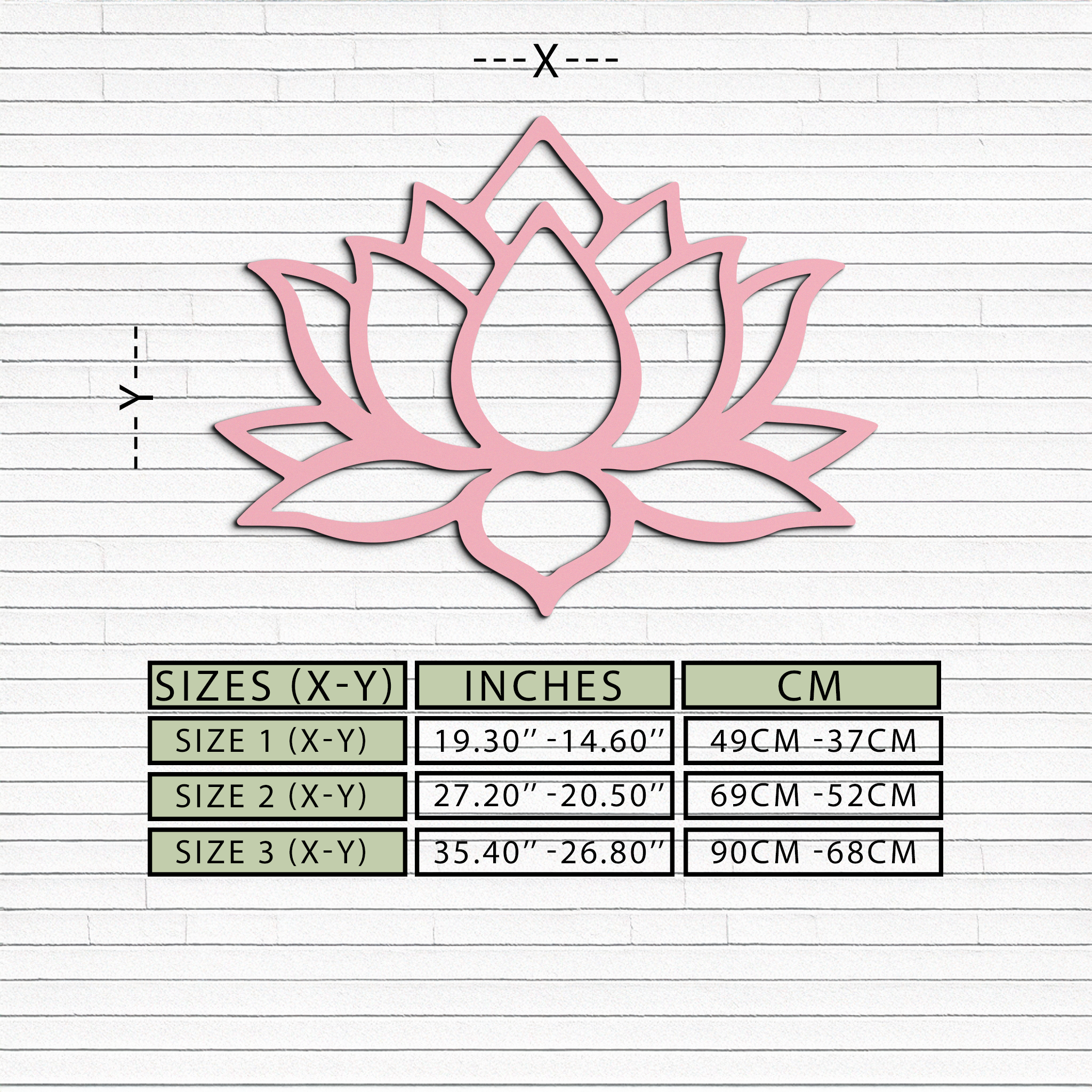 Lotus Flower Silhouette Metal Wall Art – Spiritual Nature-Inspired Design - KAFGP052