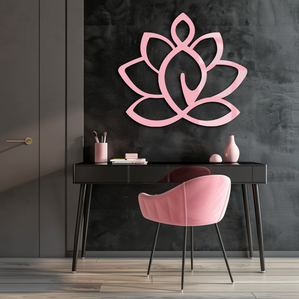 Minimalist Square Metal Wall Art – Modern Geometric Panel - KAFGP055