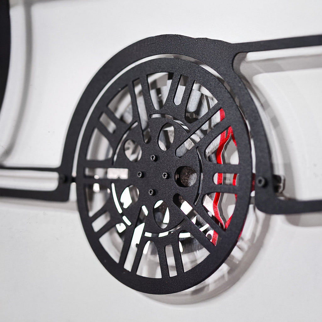 BMW E46 M3 Wall Art – Steel Silhouette with Spinning Wheels-KAFMEKA016