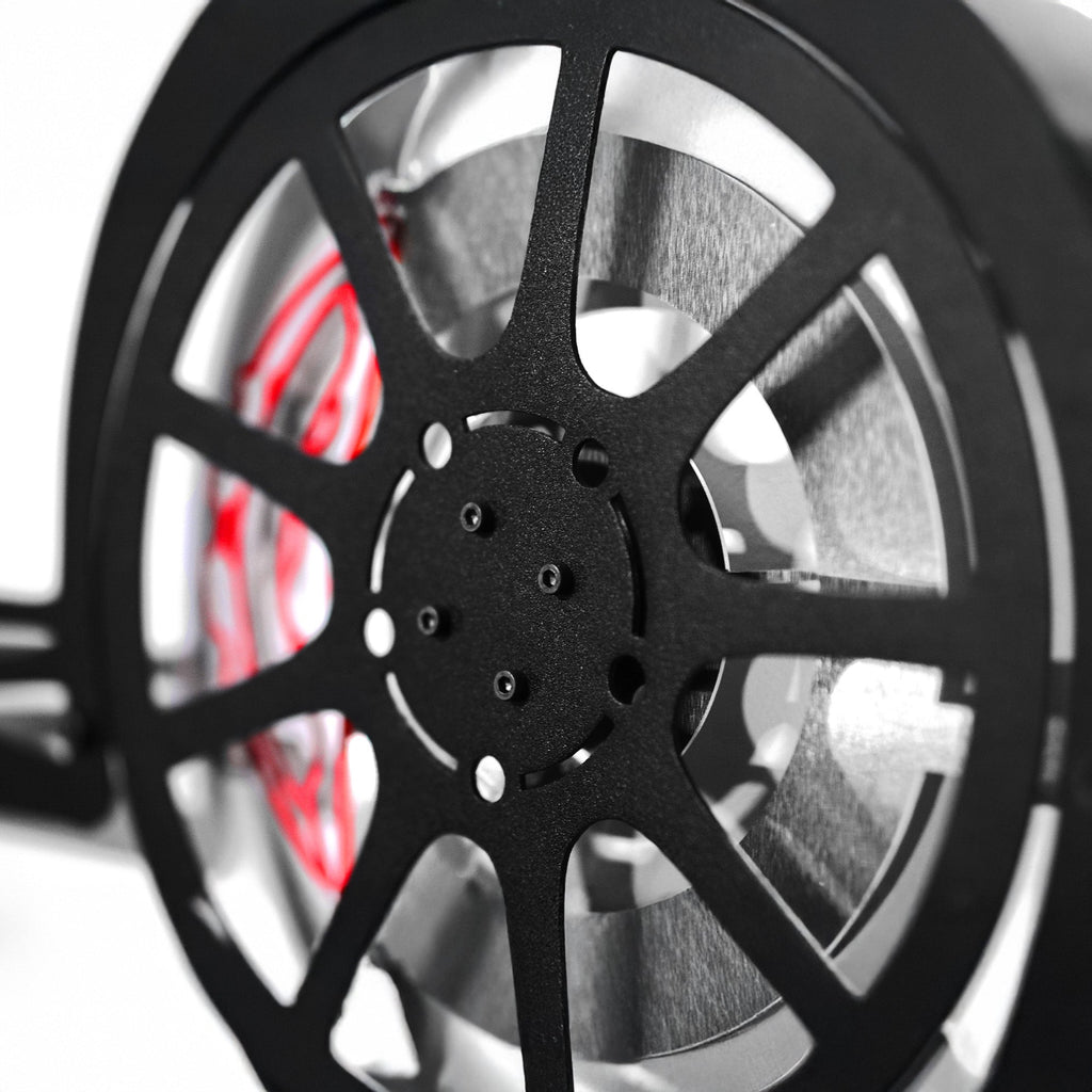 Nissan GT-R R35 Wall Art – JDM Steel Silhouette with Spinning Wheels-KAFMEKA036