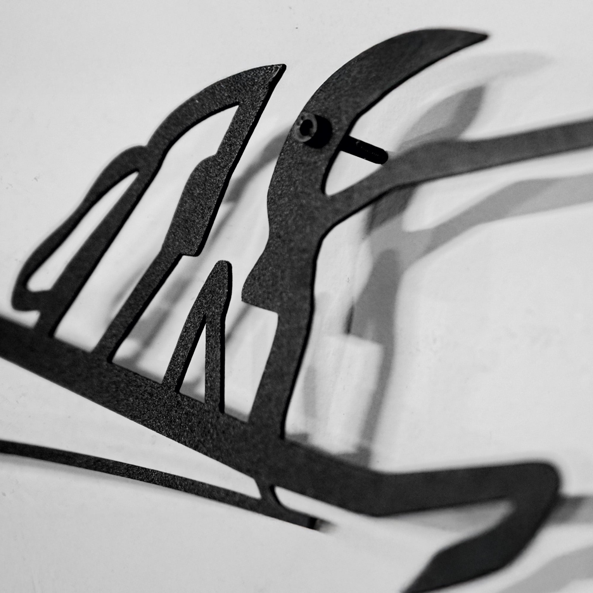Porsche 911 GT Wall Art – Steel Silhouette with Spinning Wheels-KAFMEKA037
