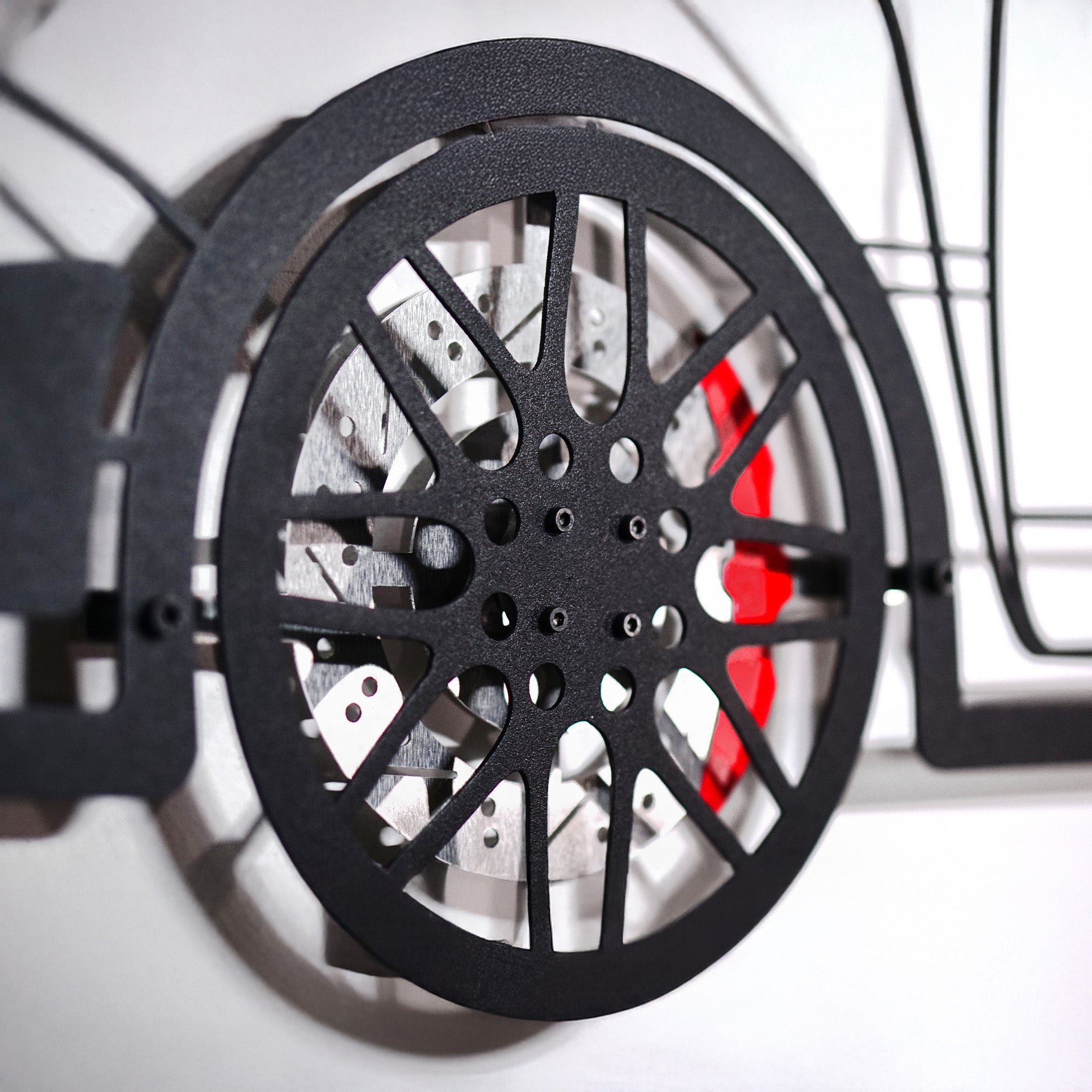 Subaru Impreza Wall Art – Rally Legend Steel Silhouette with Spinning Wheels-KAFMEKA042