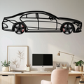 Mercedes CLS Metal Car Wall Art – Rotating Wheels • Luxury Automotive Decor Gift - KAFMEKA077