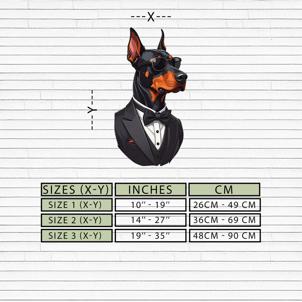 Gentleman Doberman Metal Wall Art – Cool Dog UV Decor-KAFUVM005