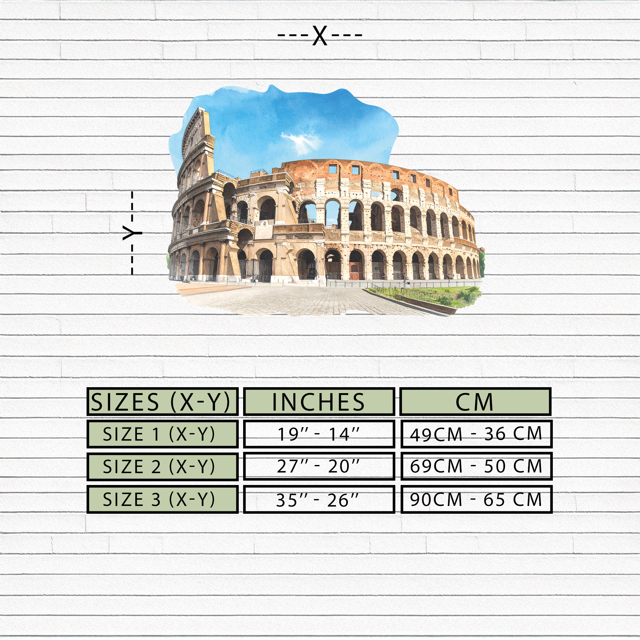 Colosseum Metal Wall Art – Ancient Rome Landmark Decor-KAFUVM023