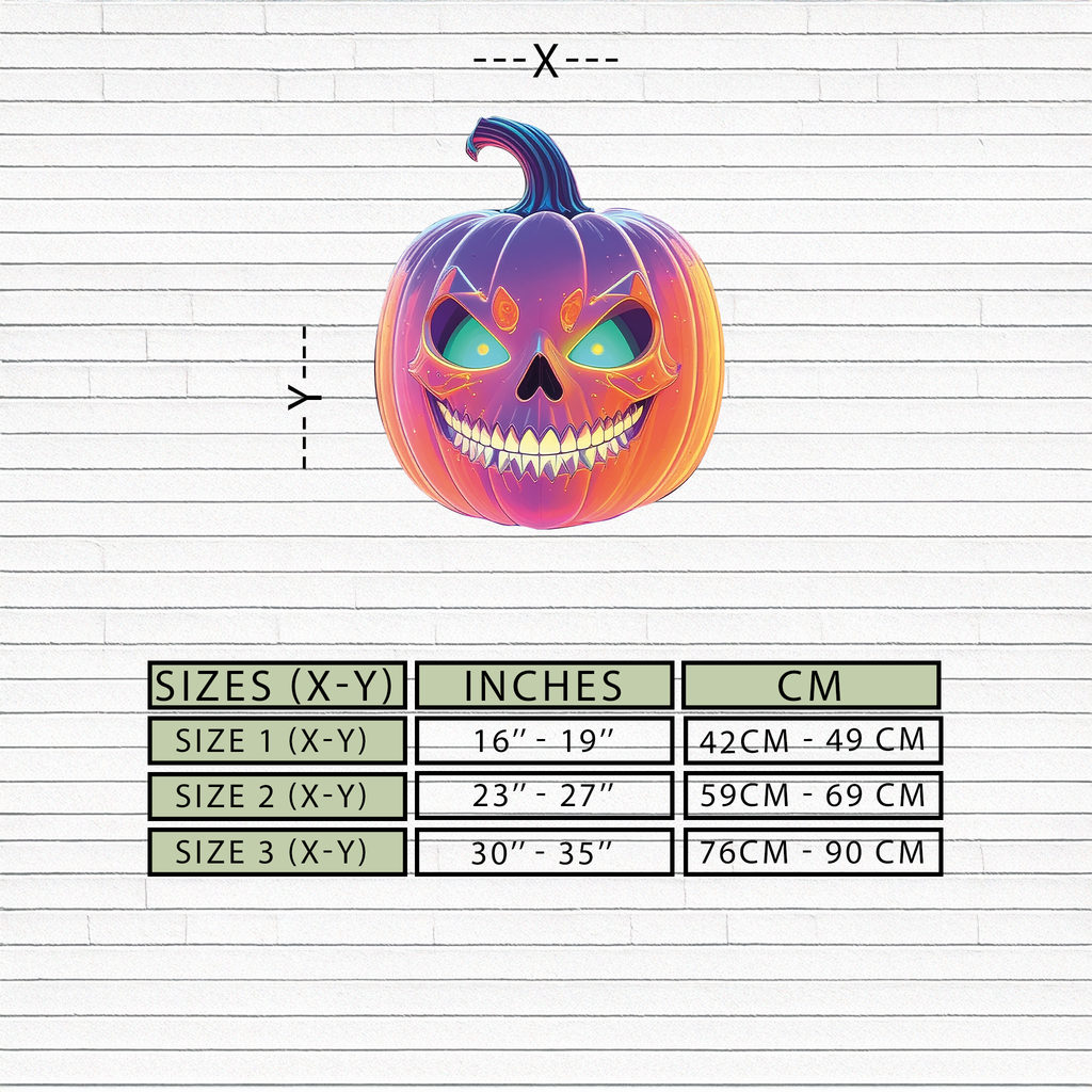 Pumpkin Metal Wall Art – Halloween Jack-o'-Lantern Decor-KAFUVM027