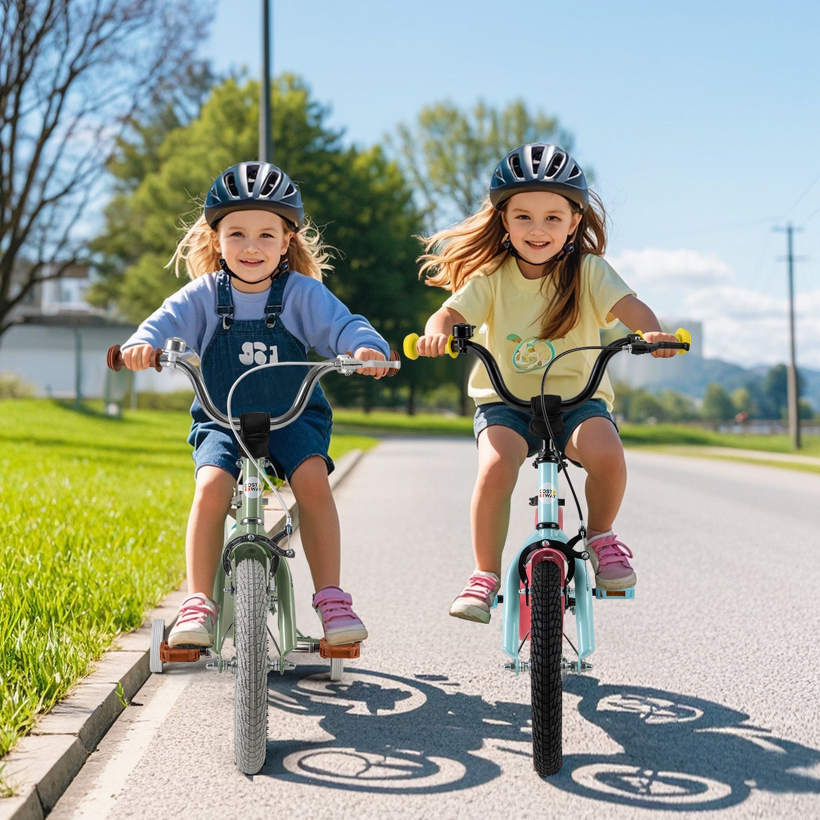 Kids Bike with Adjustable Handlebar and Saddle Blue-16 inches
