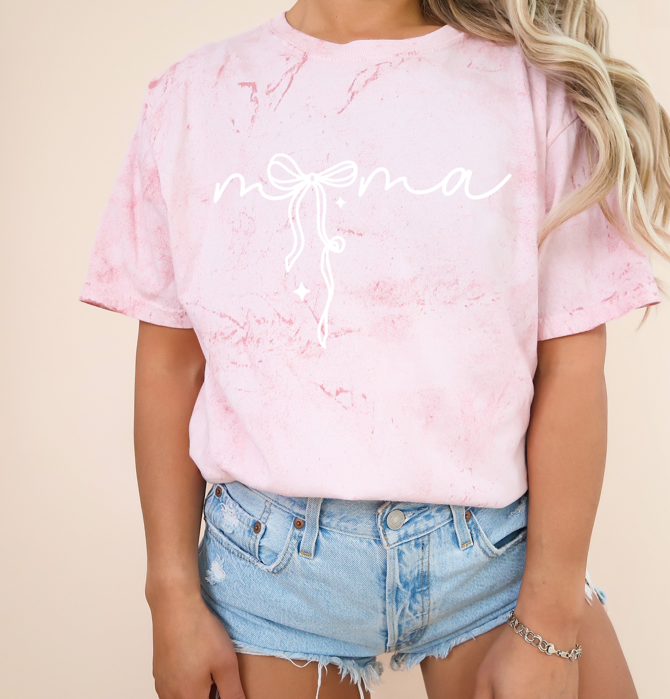 Mama Ribbon Comfort Colors T Shirt