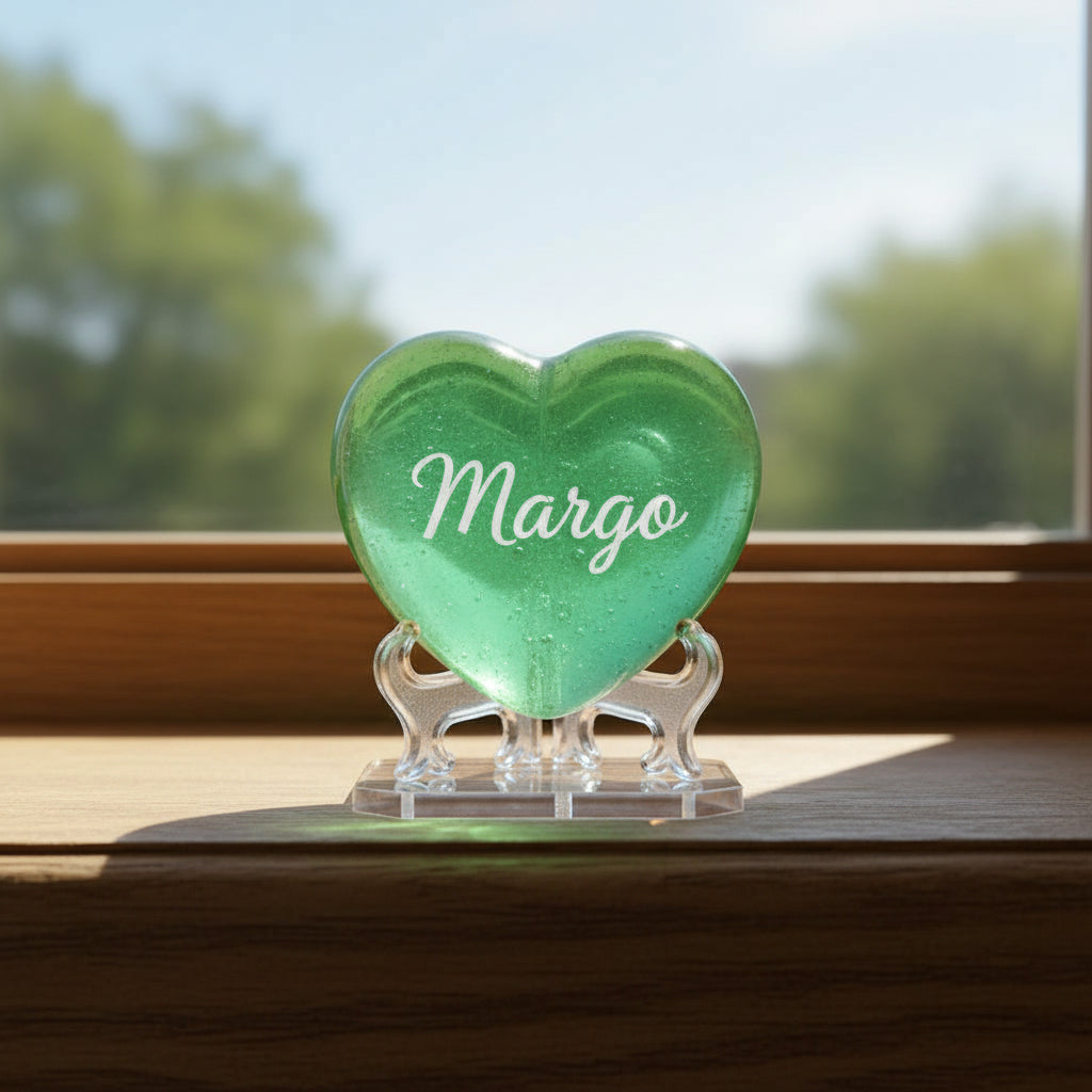 "Companion Memory" Cremation Heart  Appr. 2¾″ x 2¾″ x ¾″- 1″ Thick