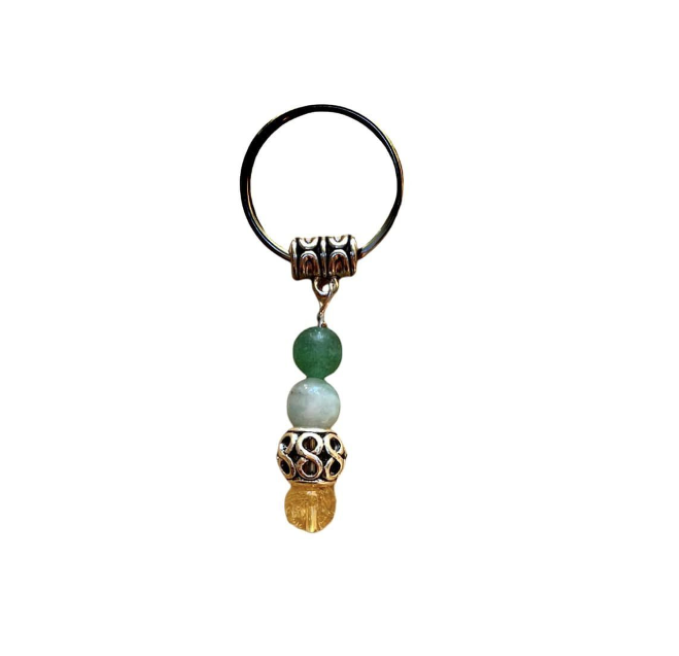 Money Crystal Beaded Key Chain