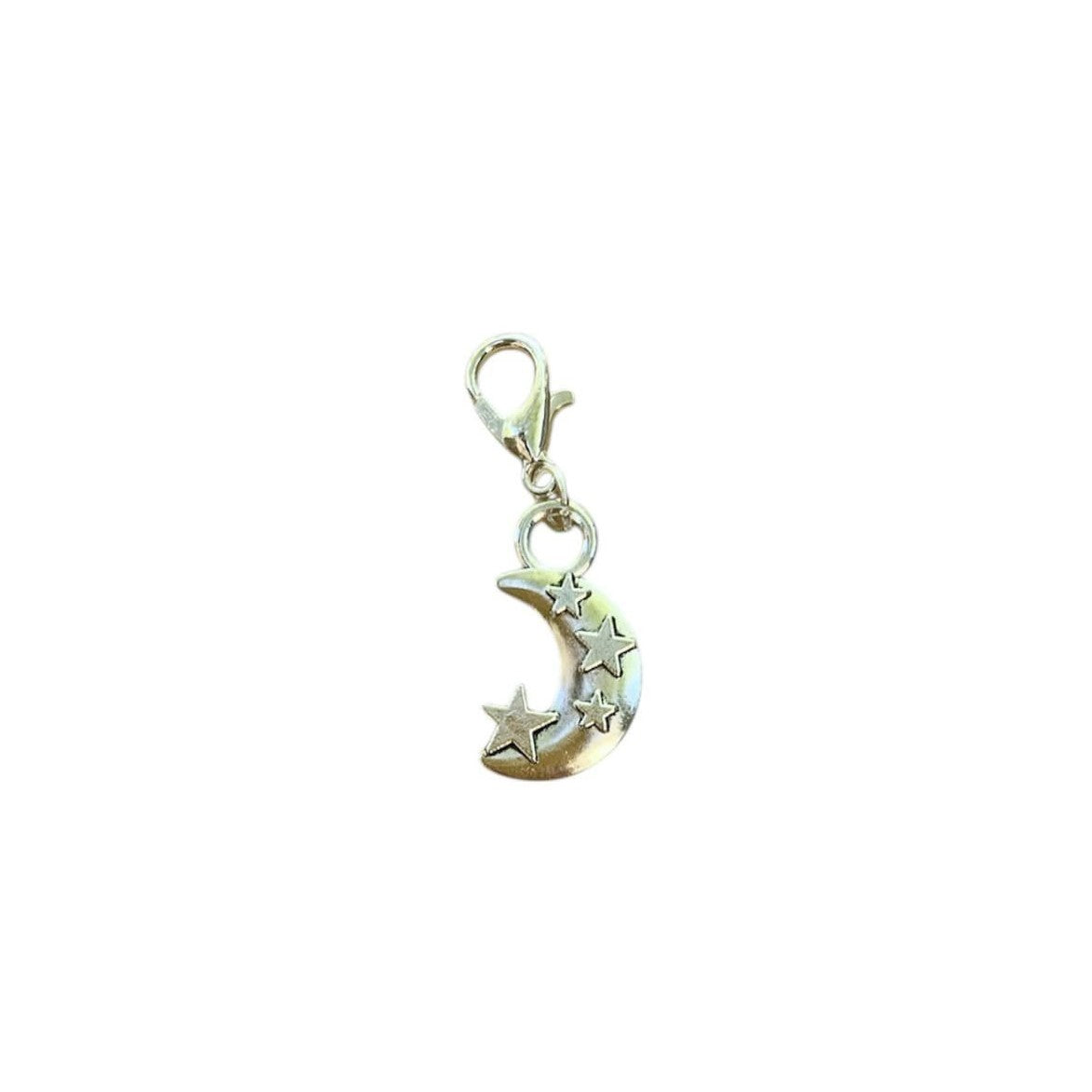 Celestial Charms - Moon with Stars 3D Charm