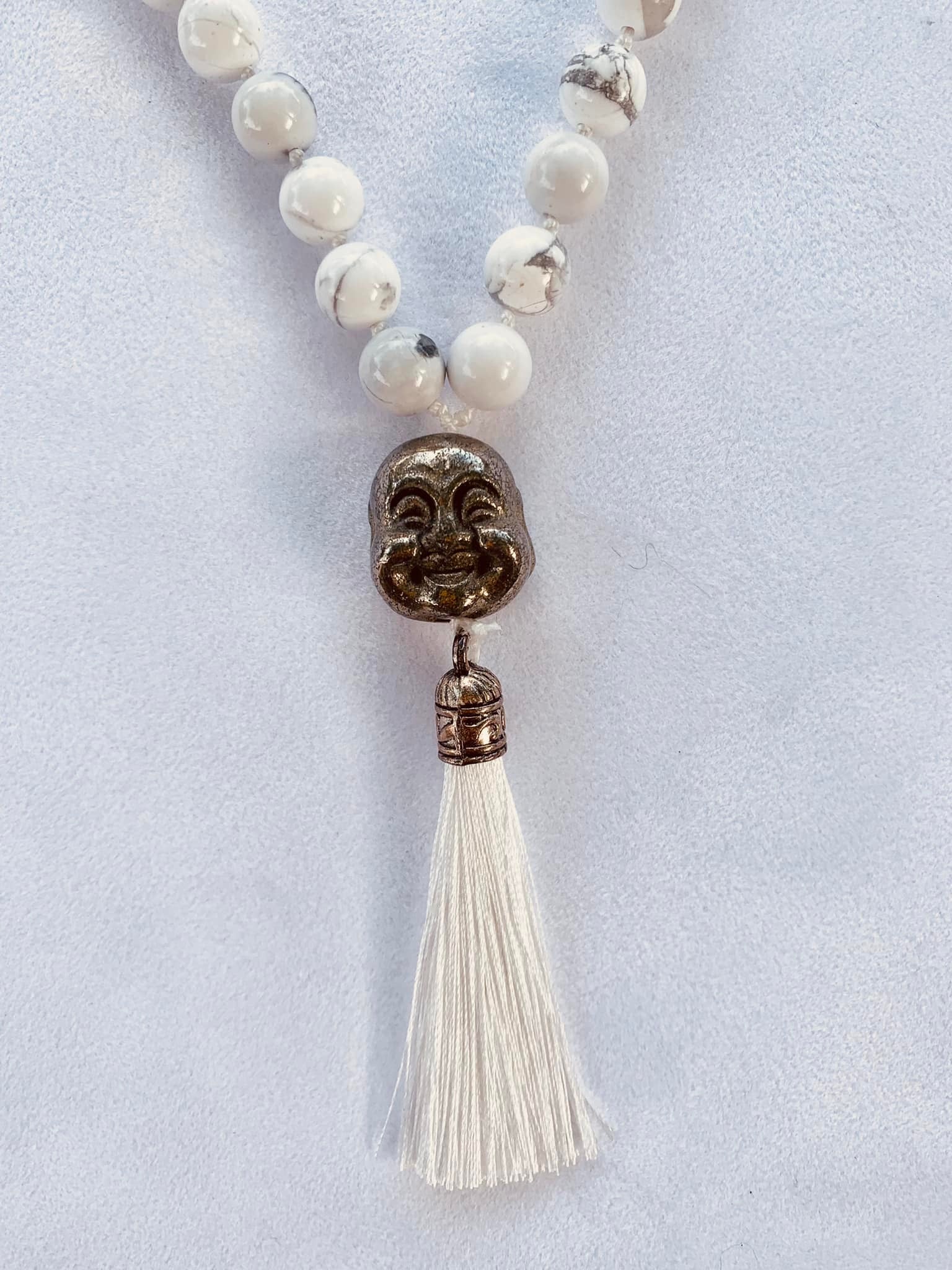 Morena Mala - Winter Stillness - White Howlite and Pyrite