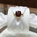 "Never Forgotten" Cushion Cut Cremation Ring Small 6x6mm