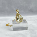 "Peaceful Memories" Pear Cut Cremation Pendant Large 16x12mm
