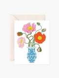 Poppy Vase Greeting Card