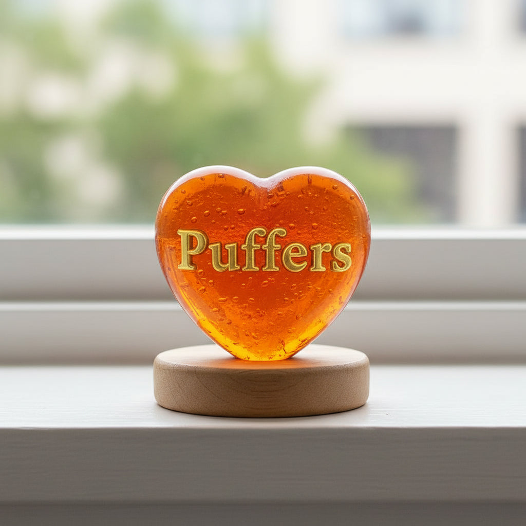 "Companion Memory" Cremation Heart  Appr. 2¾″ x 2¾″ x ¾″- 1″ Thick