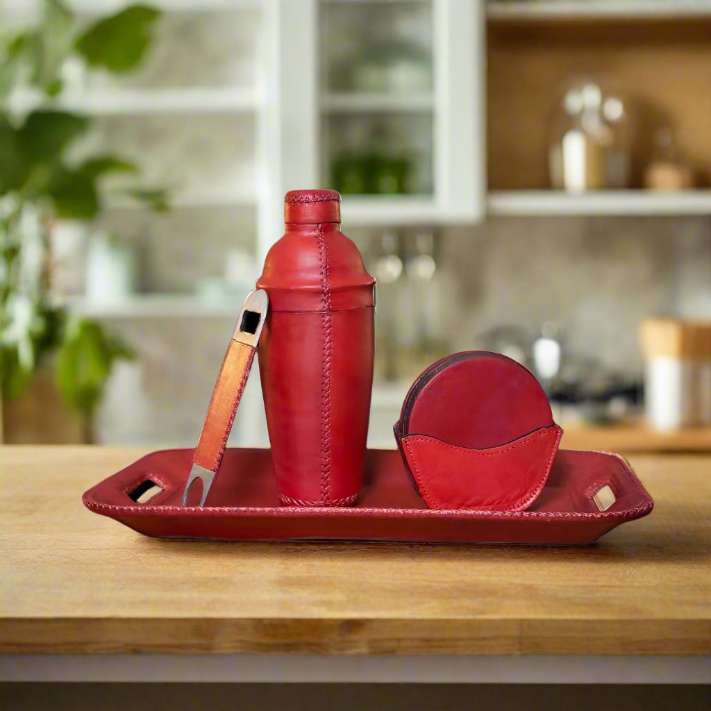 Salud | The All Leather Cocktail Shaker Collection