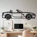 BMW Z4 M Roadster Metal Car Wall Art with Rotating Wheels - M Power Silhouette Decor - Interactive Automotive Wall Art - KAFMEKA114