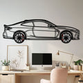 BMW M4 CSL Metal Car Wall Art with Rotating Wheels - Limited Edition G82 Silhouette - Interactive Automotive Wall Art - KAFMEKA108