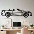 BMW M8 Competition Metal Car Wall Art with Rotating Wheels - M Power Luxury Silhouette - Interactive Automotive Wall Art - KAFMEKA109