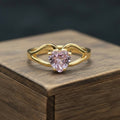 "Cherished Memories" Heart Cut Cremation Ring Small 6mm