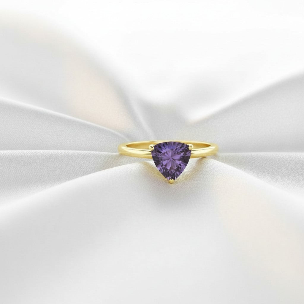 "Infinity" Trilliant Cut Cremation Ring Small 7mm