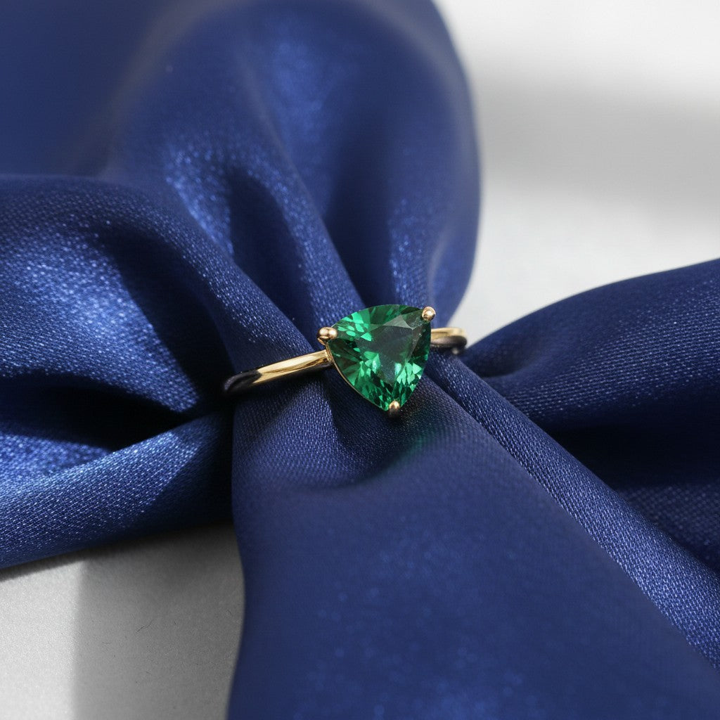 "Infinity" Trilliant Cut Cremation Ring Small 7mm