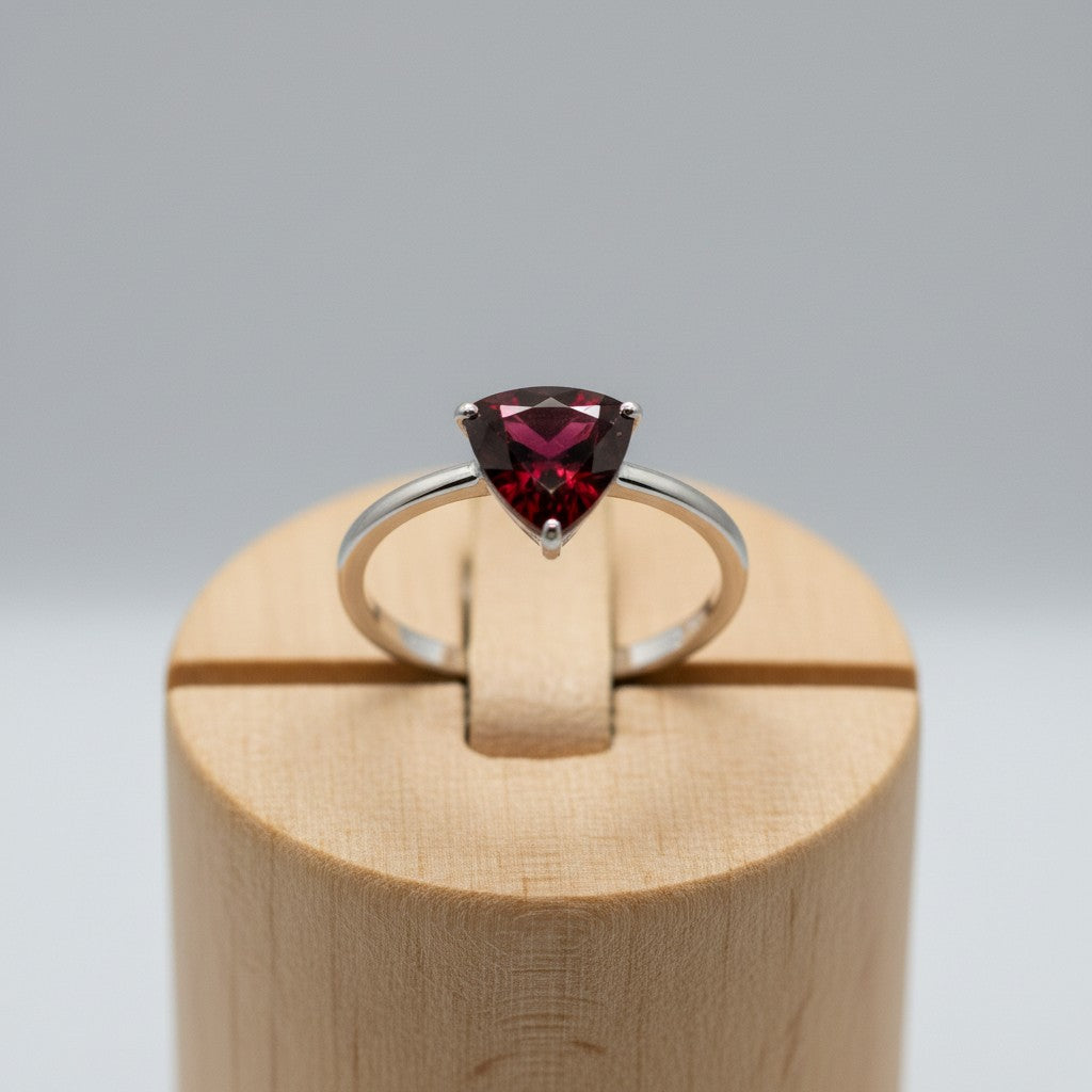 "Infinity" Trilliant Cut Cremation Ring Small 7mm