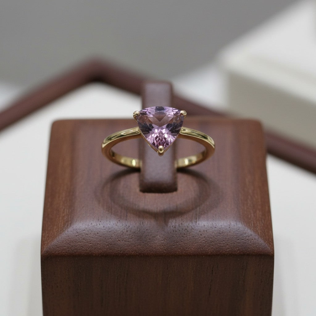 "Infinity" Trilliant Cut Cremation Ring Small 7mm