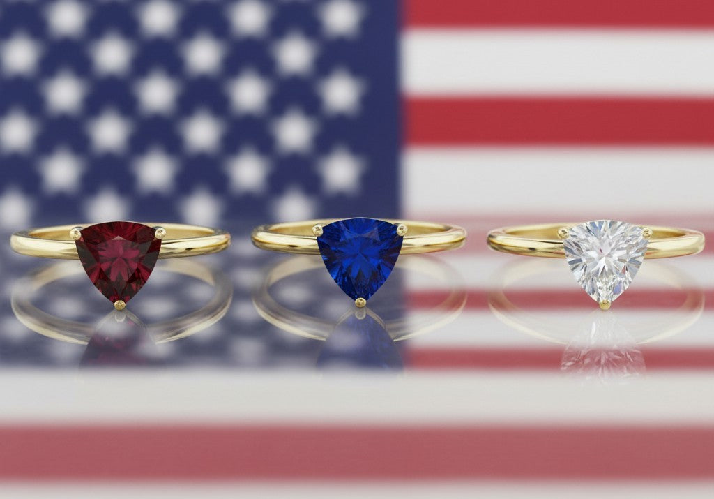 "Infinity" Trilliant Cut Cremation Ring Small 7mm