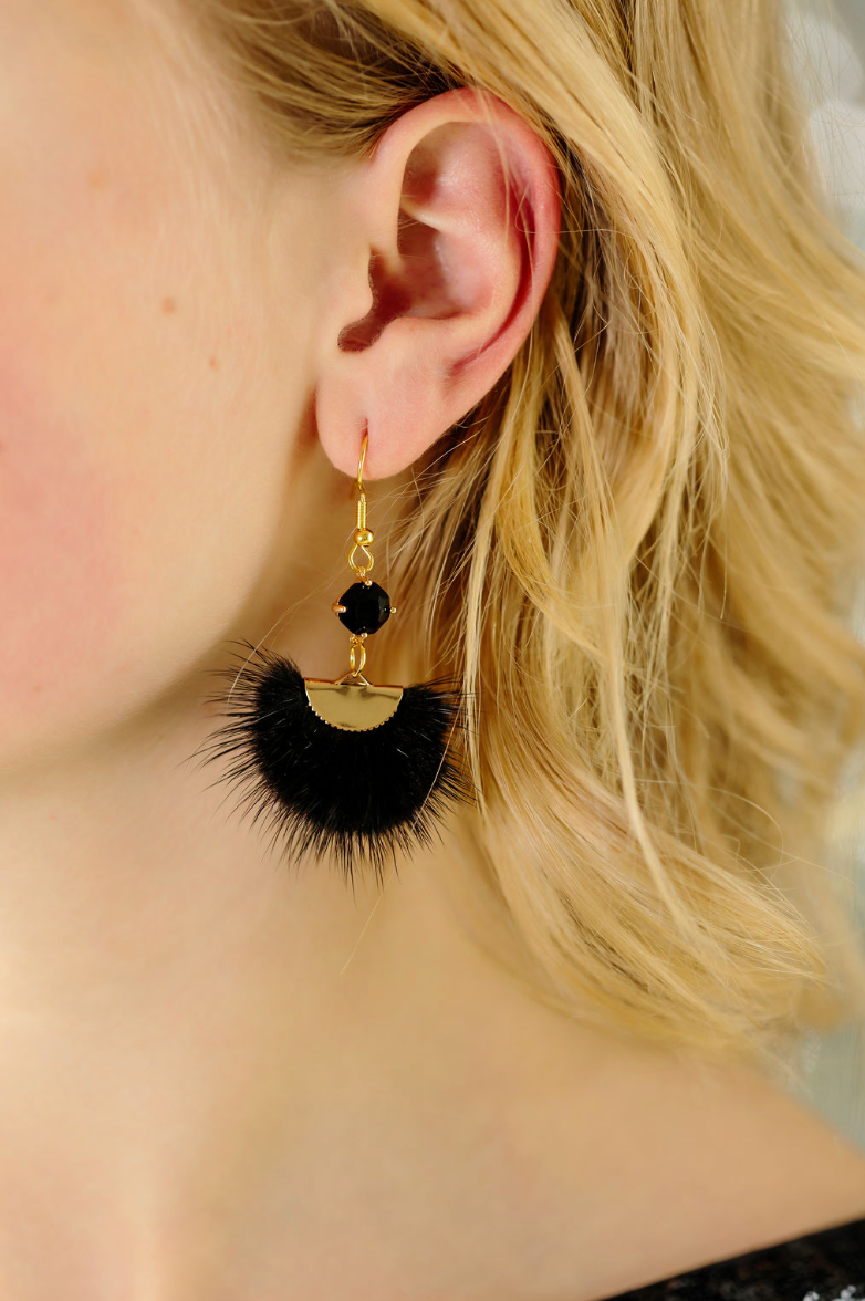 Black Bling Puffs